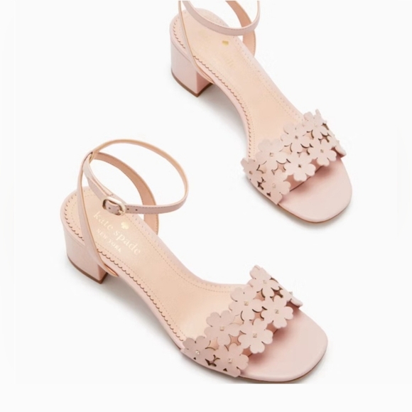 Kate Spade Daisy Blush Pink Floral Women's Sandals - Picture 1 of 5